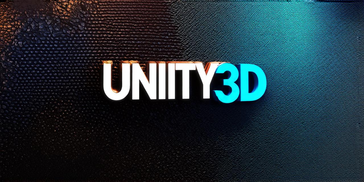 Is Unity utilized for creating 3D animations?