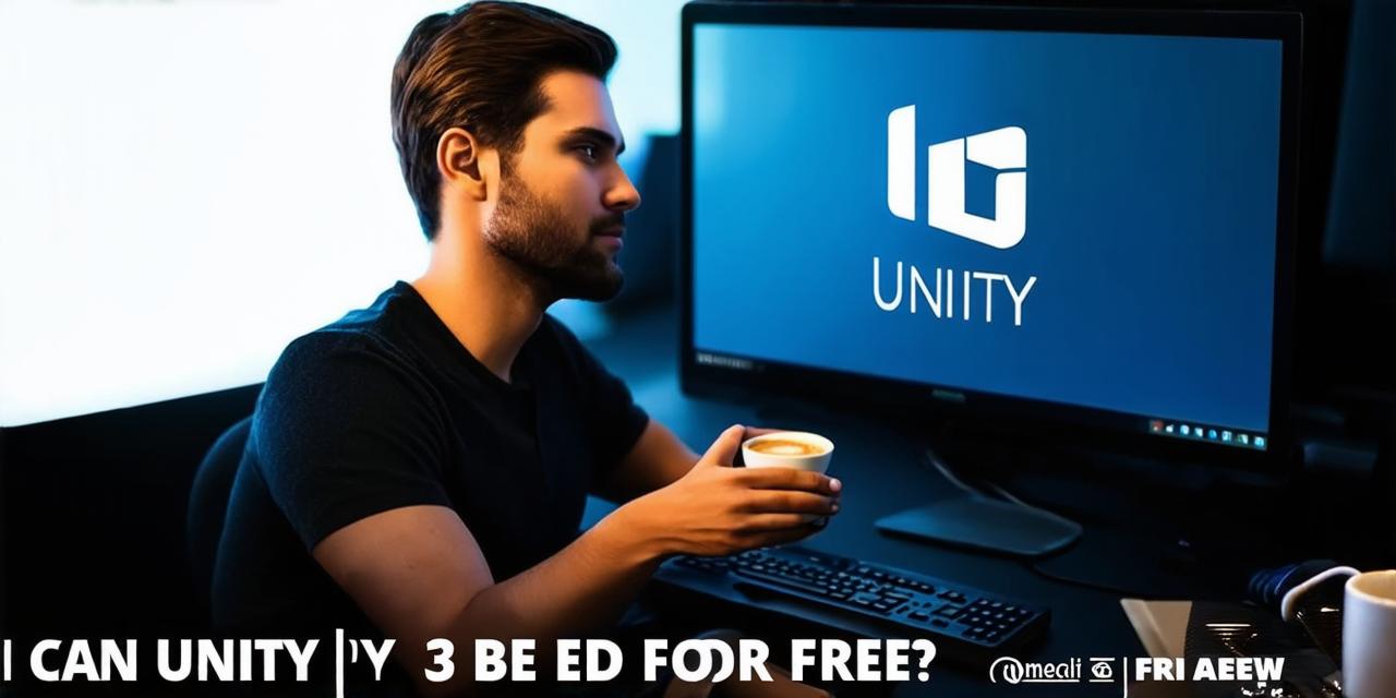 Can Unity 3D be used for free?